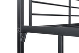 Cybill Full Loft Bed White, Silver, & Black