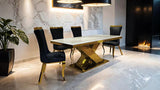 Palazzo 7 Pc Dining Table Set - Basha Furniture