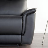 Bienne Sofa Manual Recliner White & Black