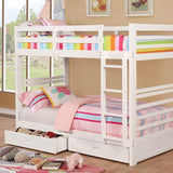 California IV White Twin/Twin Bunk Bed image