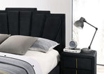 FLORIZEL Cal.King Bed, Black