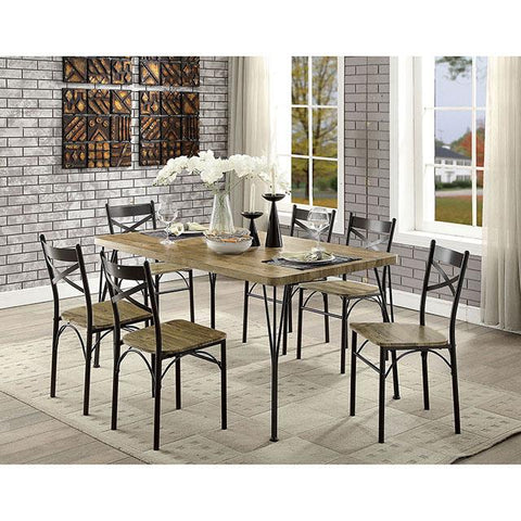 Banbury Gray/Dark Bronze 7 Pc. 60" Dining Table Set, Gray image