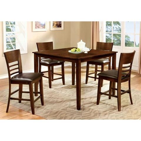 HILLSVIEW II Brown Cherry 5 Pc. Counter Ht. Table Set image