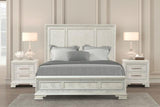 Stella Mia 4 Pc 5 Pc Queen Bedroom Set White & White