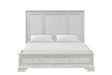Stella Mia 4 Pc 5 Pc Queen Bedroom Set White & White