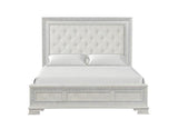 Stella Mia 4 Pc 5 Pc Queen Bedroom Set White & White