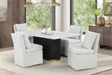 Morges 5 Pc Dining Table Set - Basha Furniture