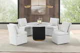 Varde 5 Pc Dining Table Set White - Basha Furniture