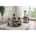 Mika Antique Oak End Table