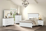 Pinetop Twin & Full Bed White & Blue