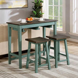 Elinor Bar Table Set Cherry & Green