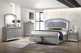 MADDIE E.King Bed, Silver