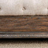 LYSANDRA Beige/Rustic Natural Tone Cal.King, E.King, & Queen Bed
