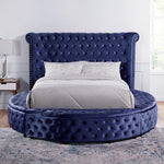 SANSOM E.King Bed, Blue
