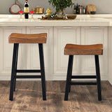 Biasca 29" Stool (2/CTN) White, Brown, & Black