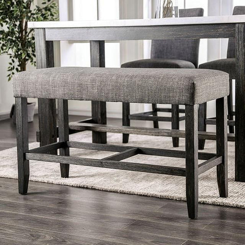 Brule Counter Height Bench Gray