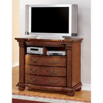Bellagrand Antique Tobacco Oak Media Chest
