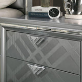 Emmeline 4 & 5 Piece Queen Bedroom Set Gray & White