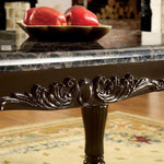 Brampton Espresso/Black Faux Sofa Table