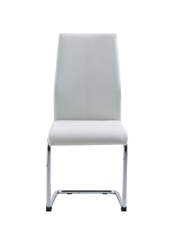 Dining Chair Wht With Wht Stitch image