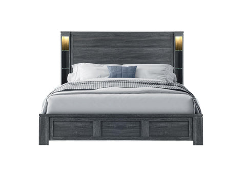 CYPRESS DARK GREY KING BED