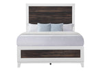LISBON OAK AND WHITE FULL BED