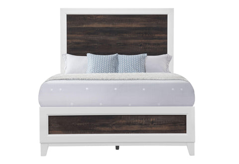 LISBON OAK AND WHITE FULL BED
