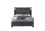 CYPRESS DARK GREY QUEEN BED