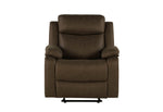 U6026 DARK BROWN 5 GLIDER RECLINER