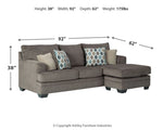 Slate Contemporary Sofa Chaise - Basha Furniture