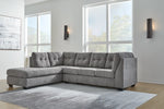 Gray Signature Sectional With Chaise - Basha Furniture