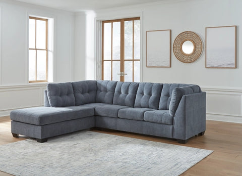 Denim Sectional with Chaise Basha Furniture