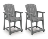 Sanctuary Beach Outdoor Counter Height Bar Stool (Set of 2)