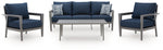 Gali Outdoor Sofa/Chairs/Table Set (Set of 4)