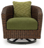 Horizon Hall Outdoor Swivel Lounge Chair with Cushion