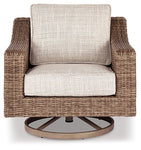 Beachcroft Outdoor Swivel Lounge with Cushion