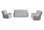 U6028 Reclining Sofa-Console Reclining Loveseat with Glider Recliner