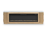 Camdill 80" TV Stand with Electric Fireplace