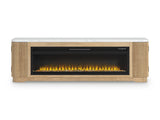 Camdill 80" TV Stand with Electric Fireplace