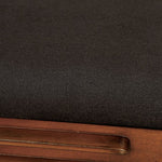 MELINA Brown Cherry/Black Arm Chair