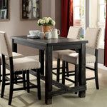 Sania 5 Pc Counter Ht Table Set Black