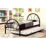 Rainbow Full Bed Black, White, Silver, Black, & Green