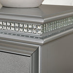 Maddie Bed White & Silver