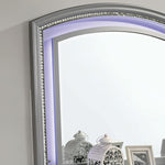 Maddie Bed White & Silver