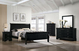 Louis Philippe Full, Twin, Full, & King Bed Black, Grey, Brown & White