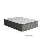 ALEKSA White, Gray 11" Euro Top Mattress, Cal.King