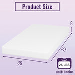 Nasturtium 8" Twin Bamboo Charcoal Infused Memory Foam