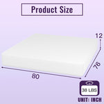Nasturtium 12" E.King Bamboo Charcoal Infused Memory Foam