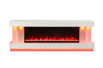 Peseux 71" TV Stand w/ Electric Fire Place