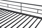 Myles Twin Loft Bed White, Silver & Black